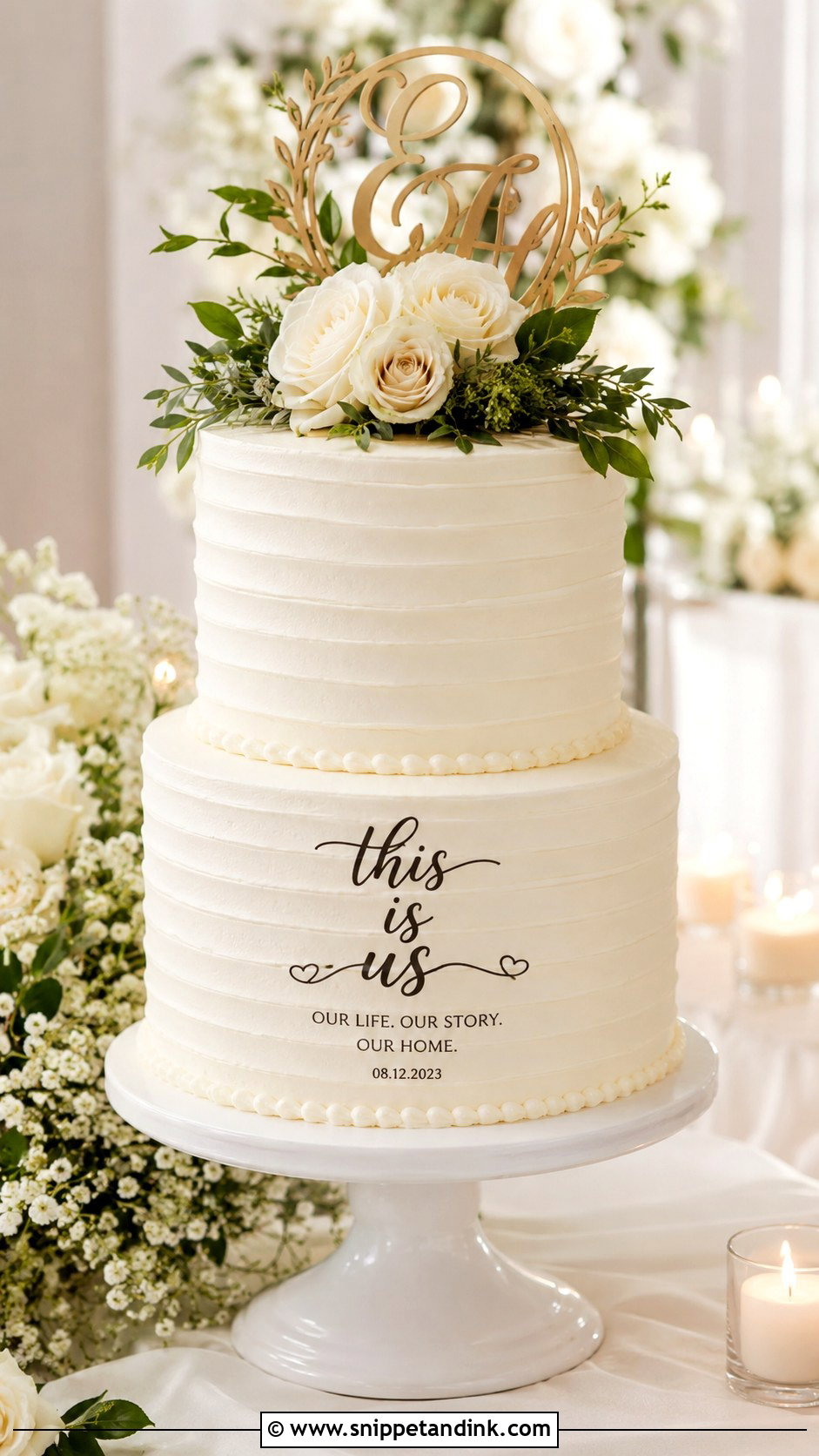 This Is Us Wedding Cake - Snippet and Ink - 20 Quote Cake Ideas for Wedding
