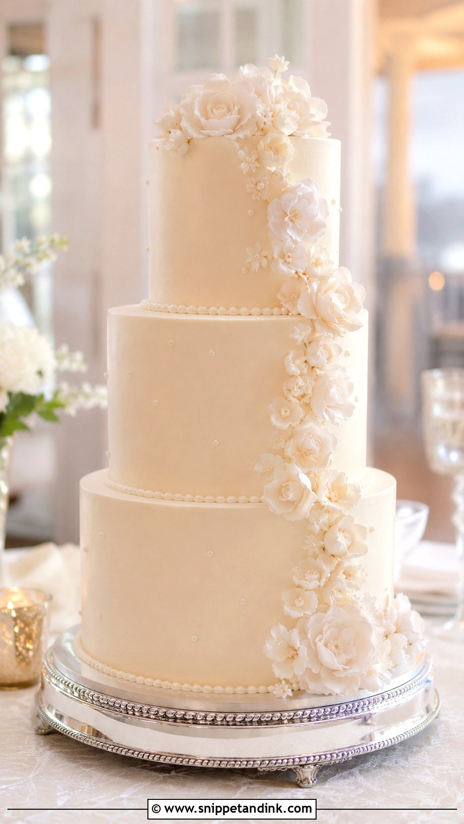Three Tier Wedding Cake - Snippet and Ink - 25 Wedding Cake Business