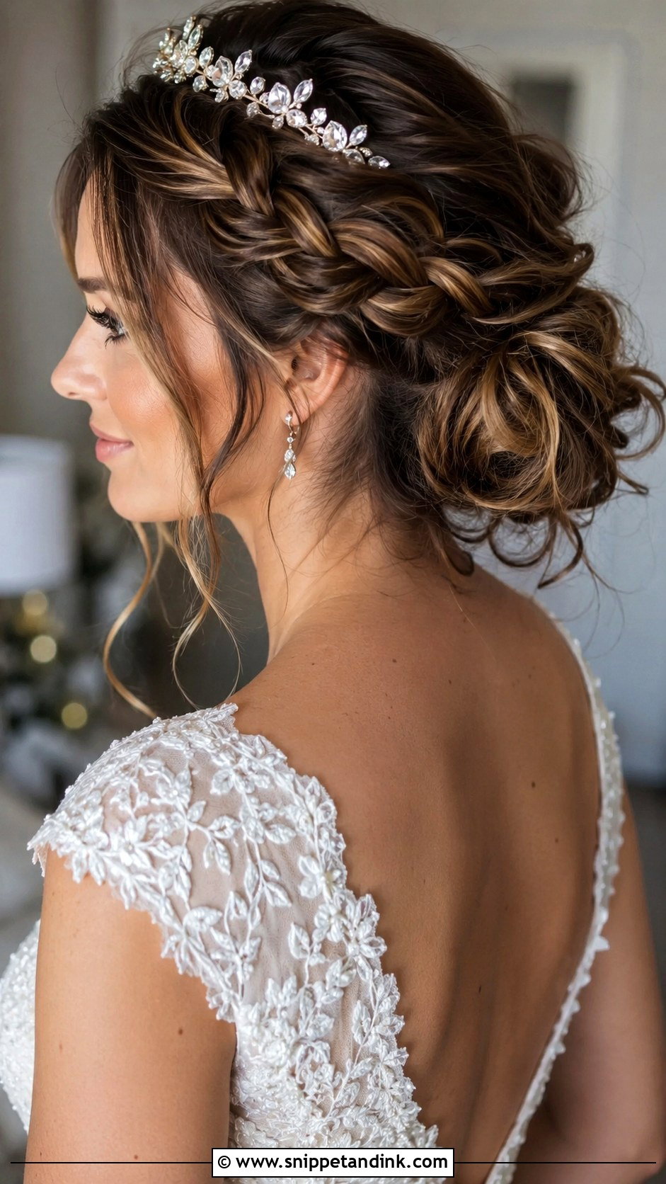 Tiara Bride Braided Updo - Snippet and Ink - 15 Tiara Bride Hairstyles