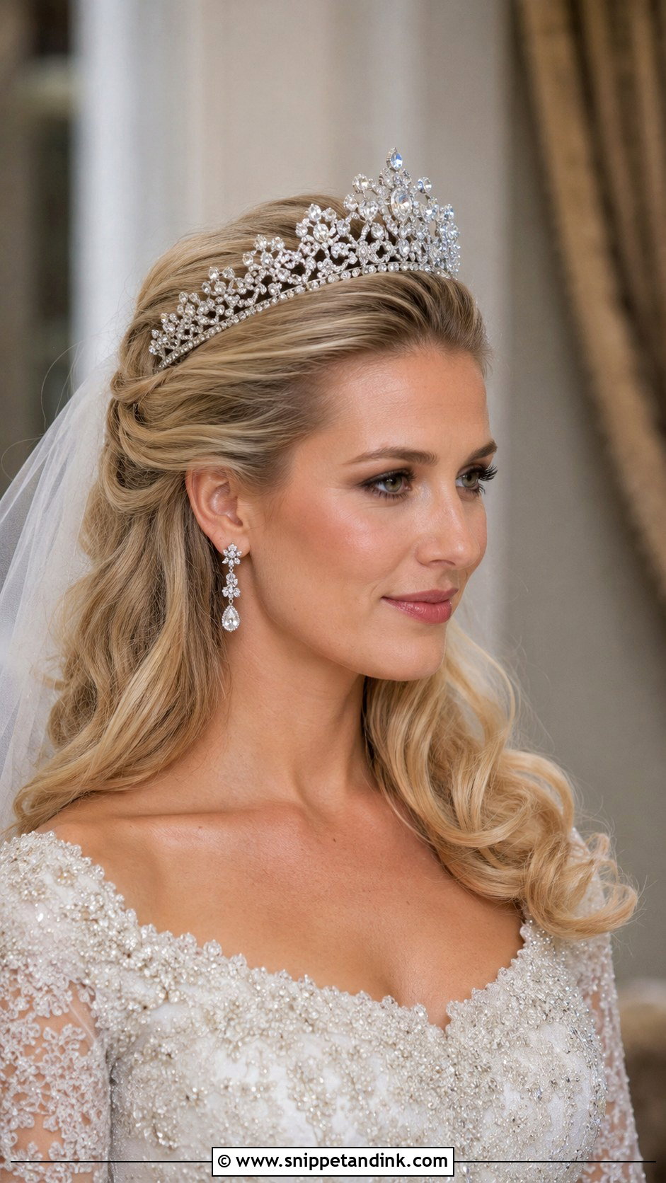 Tiara for the Royal Bride - Snippet and Ink - 20 Wedding Hair Accessories for Bride