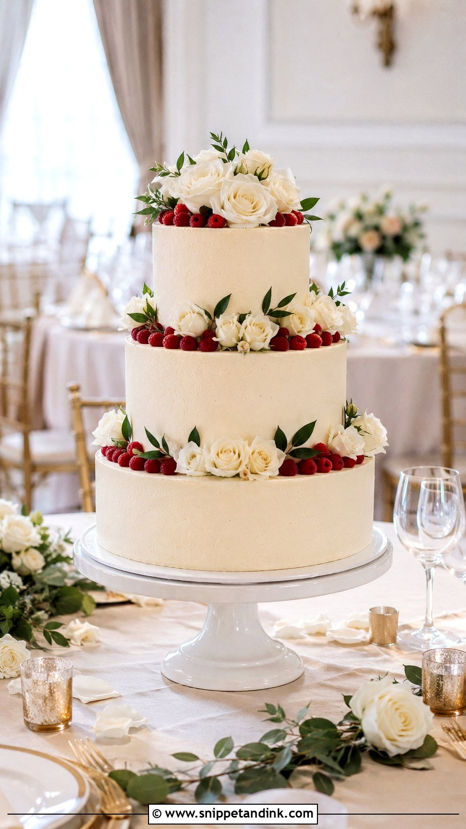 Tiered Cheesecake Wedding Cake - Snippet and Ink - 20 Cheesecakes for Weddings