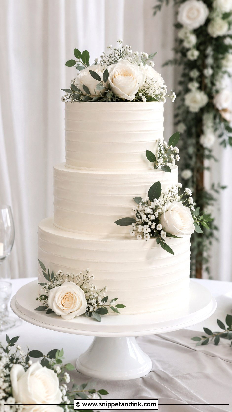 Tiered Cheesecake Wedding Cake - Snippet and Ink - 20 Cheesecake Wedding Cake Ideas