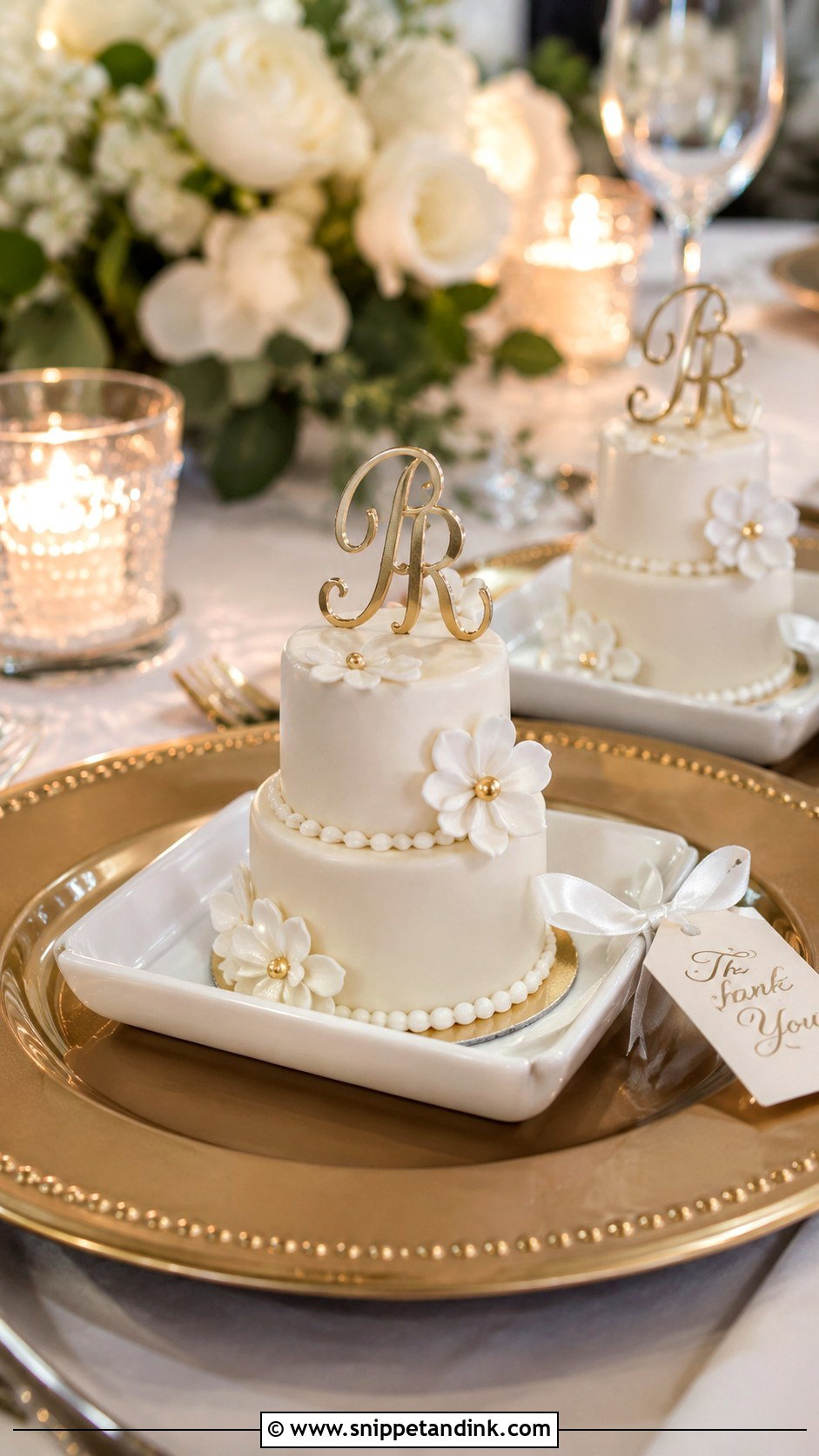 Tiered Mini Wedding Cakes - Snippet and Ink - 20 Wedding Cake Souvenir Ideas
