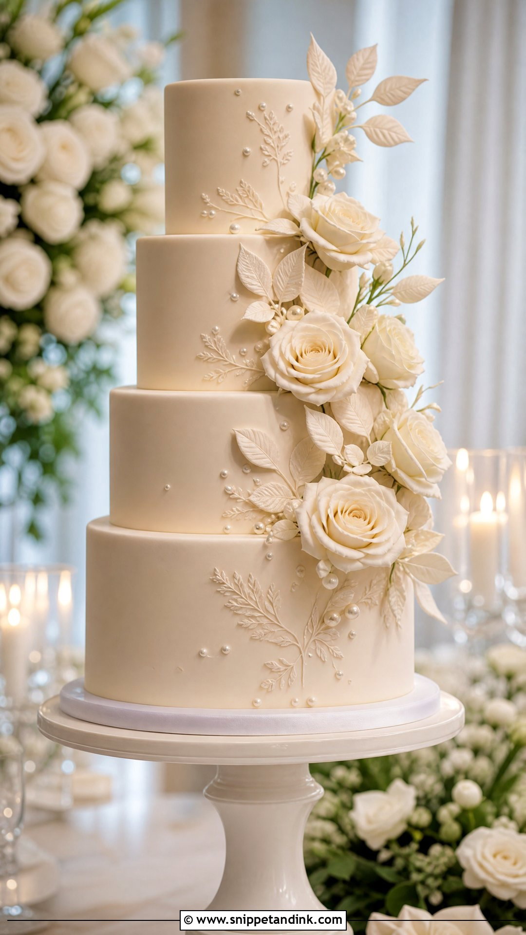 Tiered Wedding Cake - Snippet and Ink - 20 Wedding Cake 2025