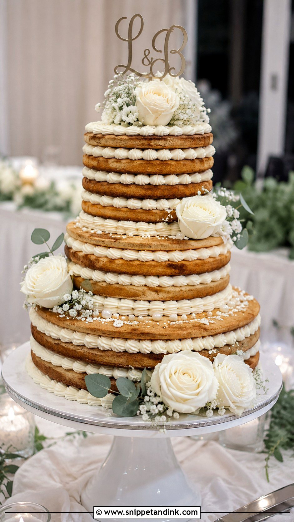 Tiered Wedding Layered Cookie Cake - Snippet and Ink - 30 Wedding Layered Cookie Cake Ideas