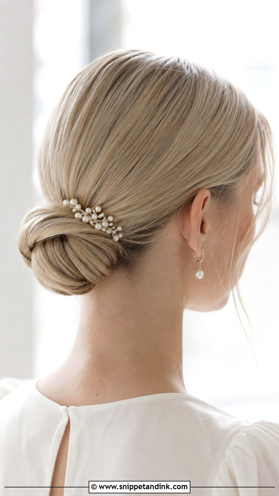 Tight Bun Wedding Hair For Thin Hair - Snippet and Ink - 15 Tight Bun Wedding Hairstyles