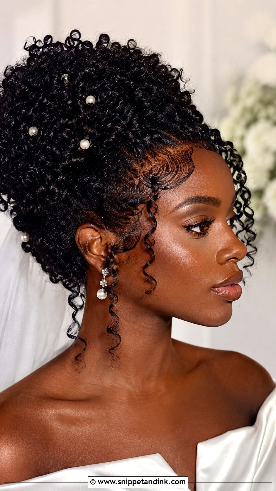 Tight Curls Wedding Hair For Natural Hair - Snippet and Ink - 15 Tight Curls Wedding Hair