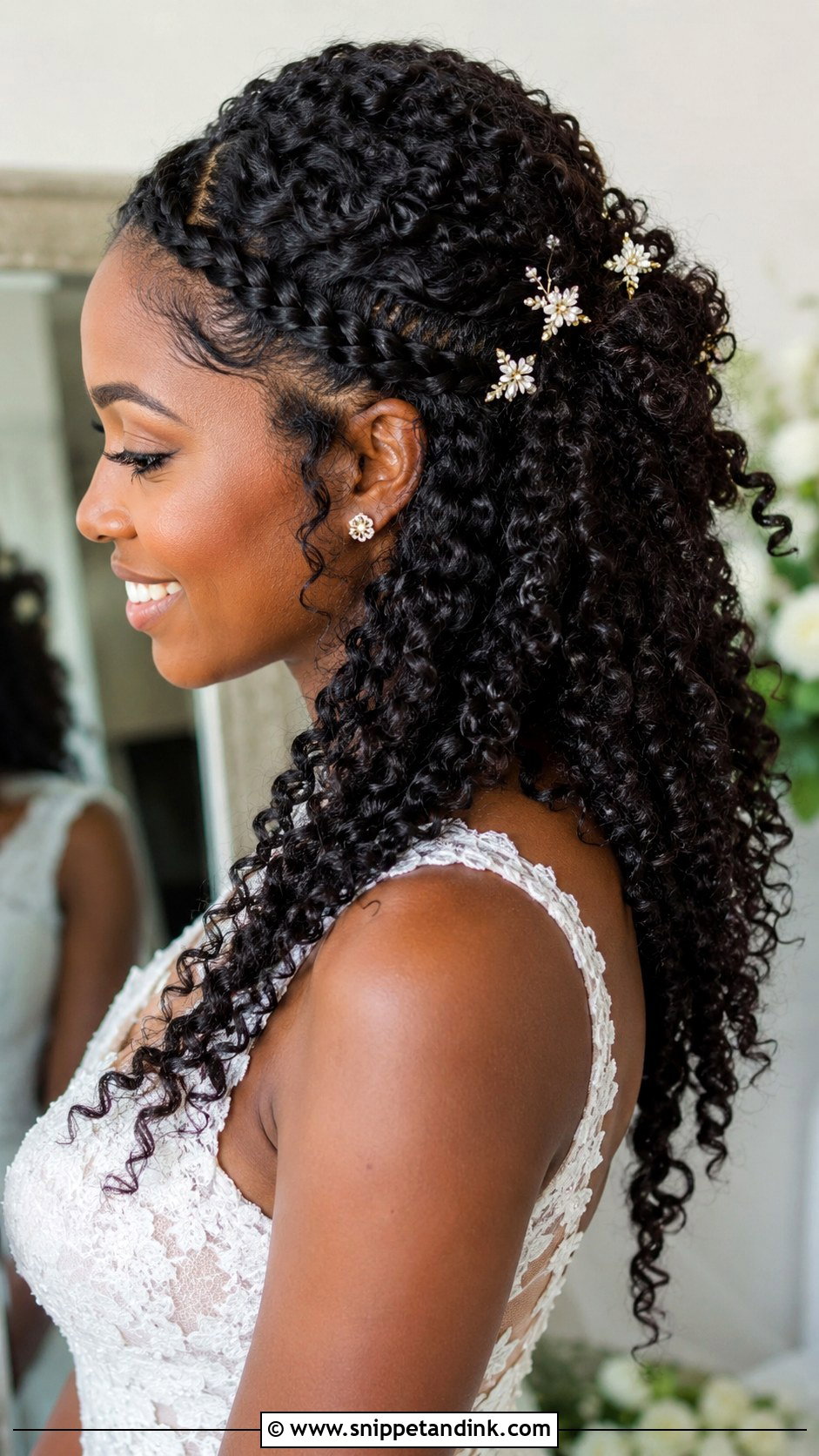 Tight Curls Wedding Hair With Veil - Snippet and Ink - 15 Tight Curls Wedding Hair