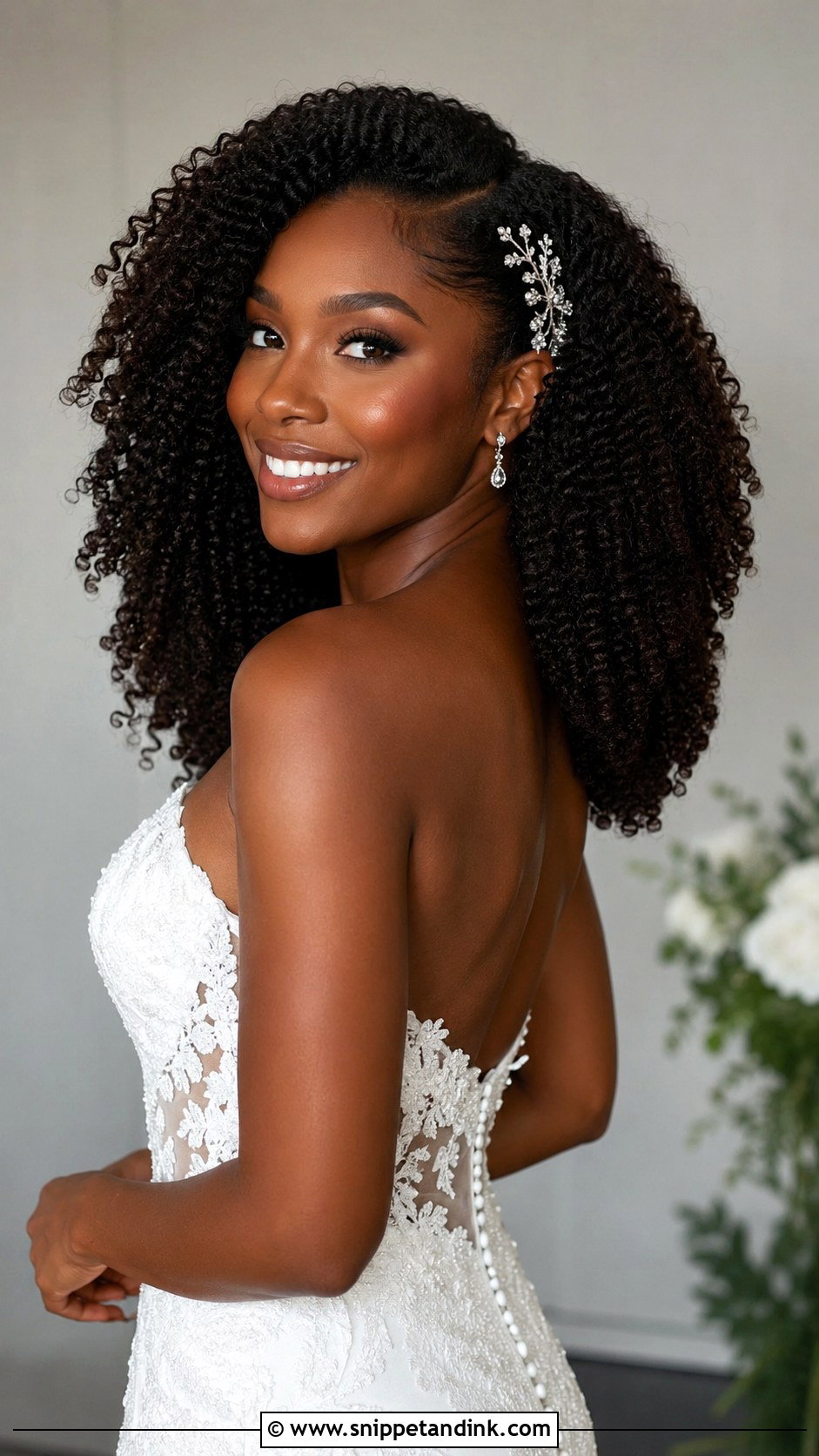 Tight Spiral Curls Down - Snippet and Ink - 25 Wedding Hair Curls