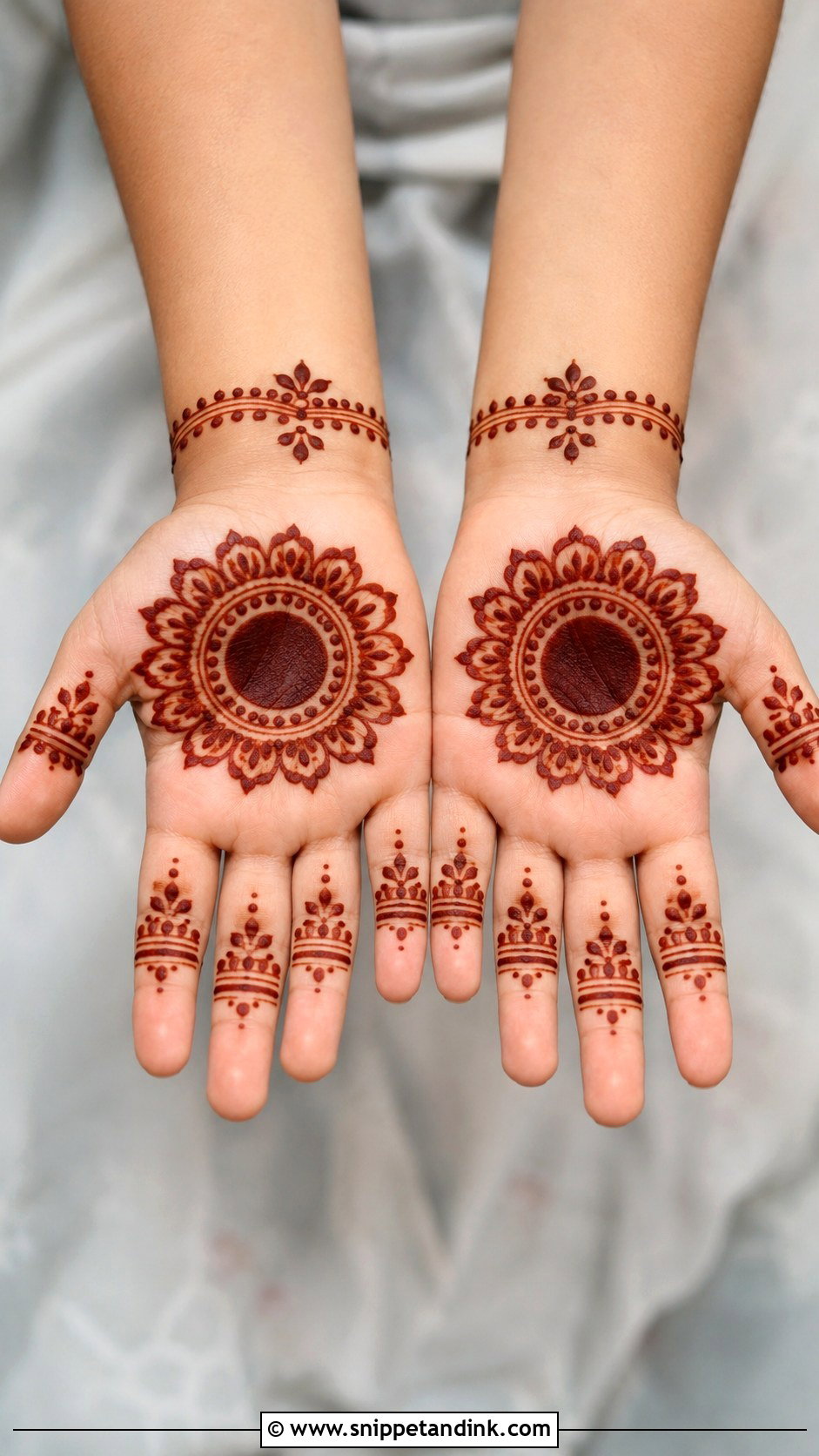 Tikki Mehndi Design For Kids - Snippet and Ink - 30 Kids Children Mehndi Designs