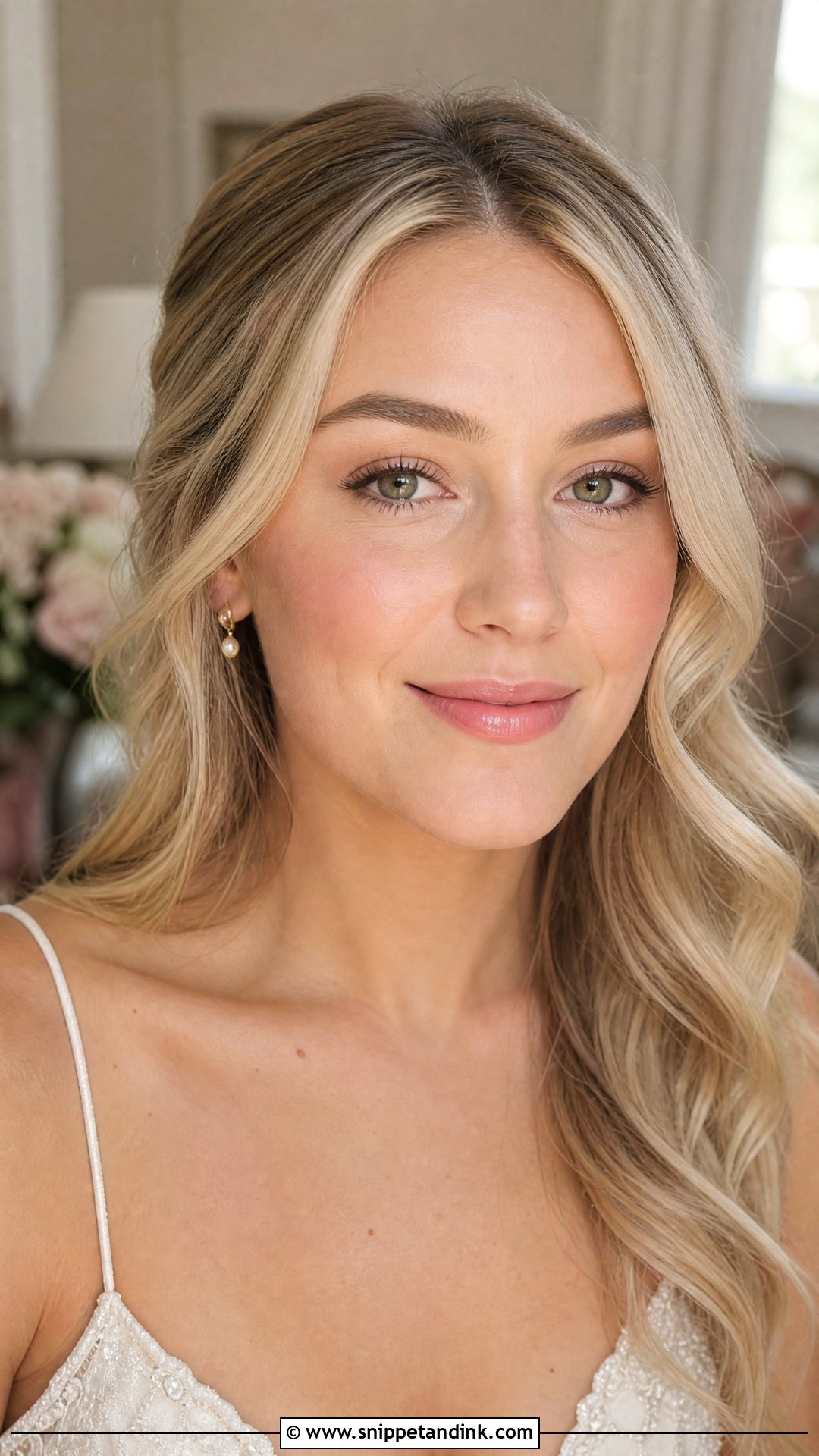 Tinted Lip Balm Bridal Makeup Look - Snippet and Ink - 25 No Makeup Bridal Look Ideas