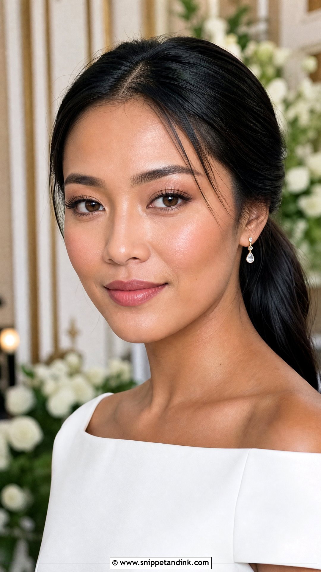 Tinted Lip Bridal Makeup - Snippet and Ink - 20 Minimalist Wedding Makeup Ideas