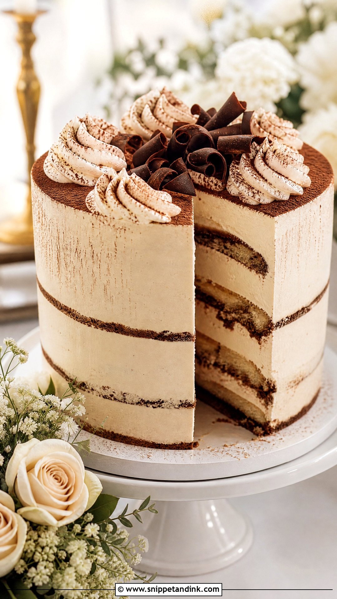 Tiramisu Cheesecake Wedding Cake - Snippet and Ink - 25 Tiramisu Wedding Cake Ideas