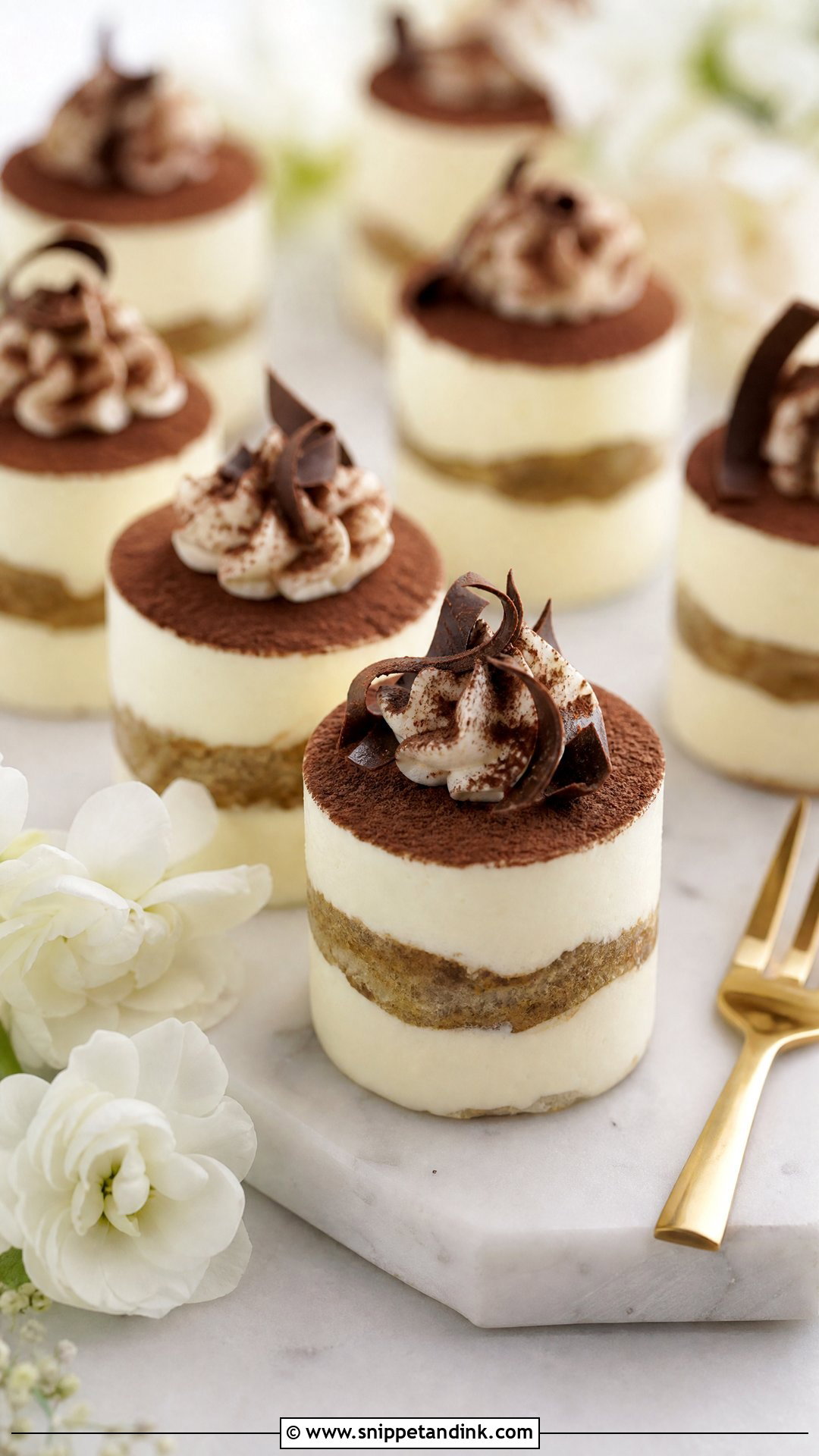 Tiramisu Mini Wedding Cakes - Snippet and Ink - 25 Tiramisu Wedding Cake Ideas