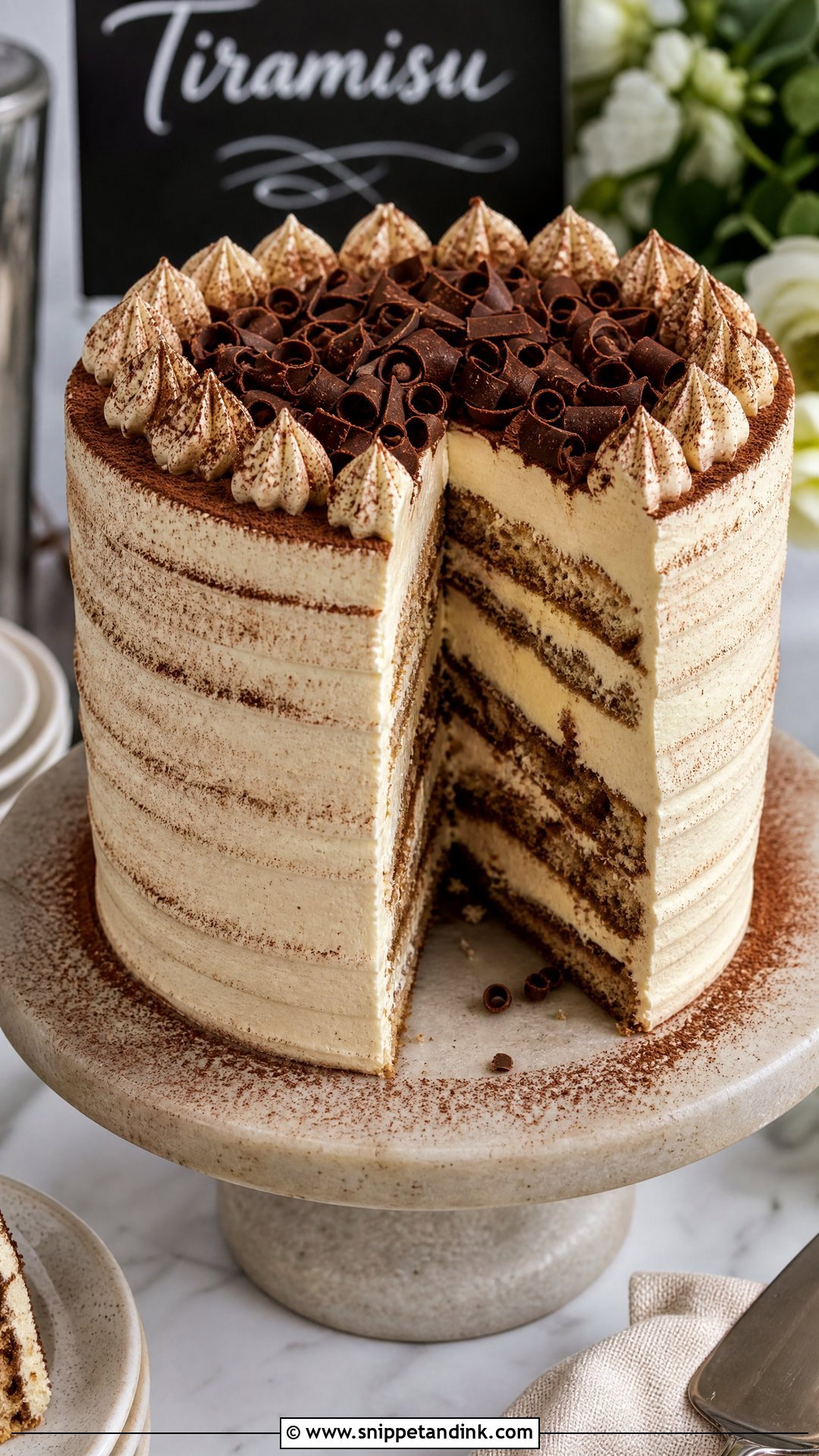 Tiramisu Wedding Cake - Snippet and Ink - 20 Wedding Cake Flavors