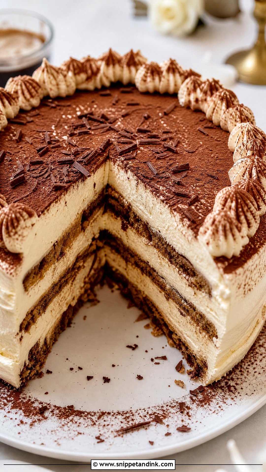Tiramisu Wedding Cake - Snippet and Ink - 25 Italian Wedding Cakes