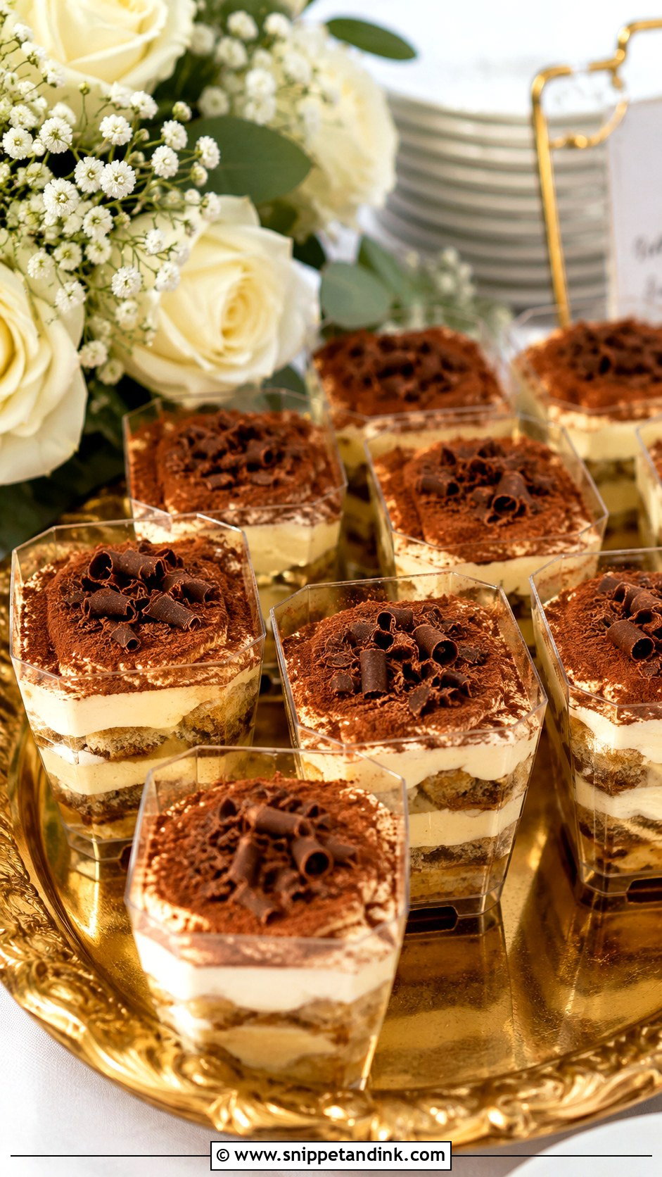 Tiramisu Wedding Cake Cups - Snippet and Ink - 20 Cake Cups Ideas for Wedding