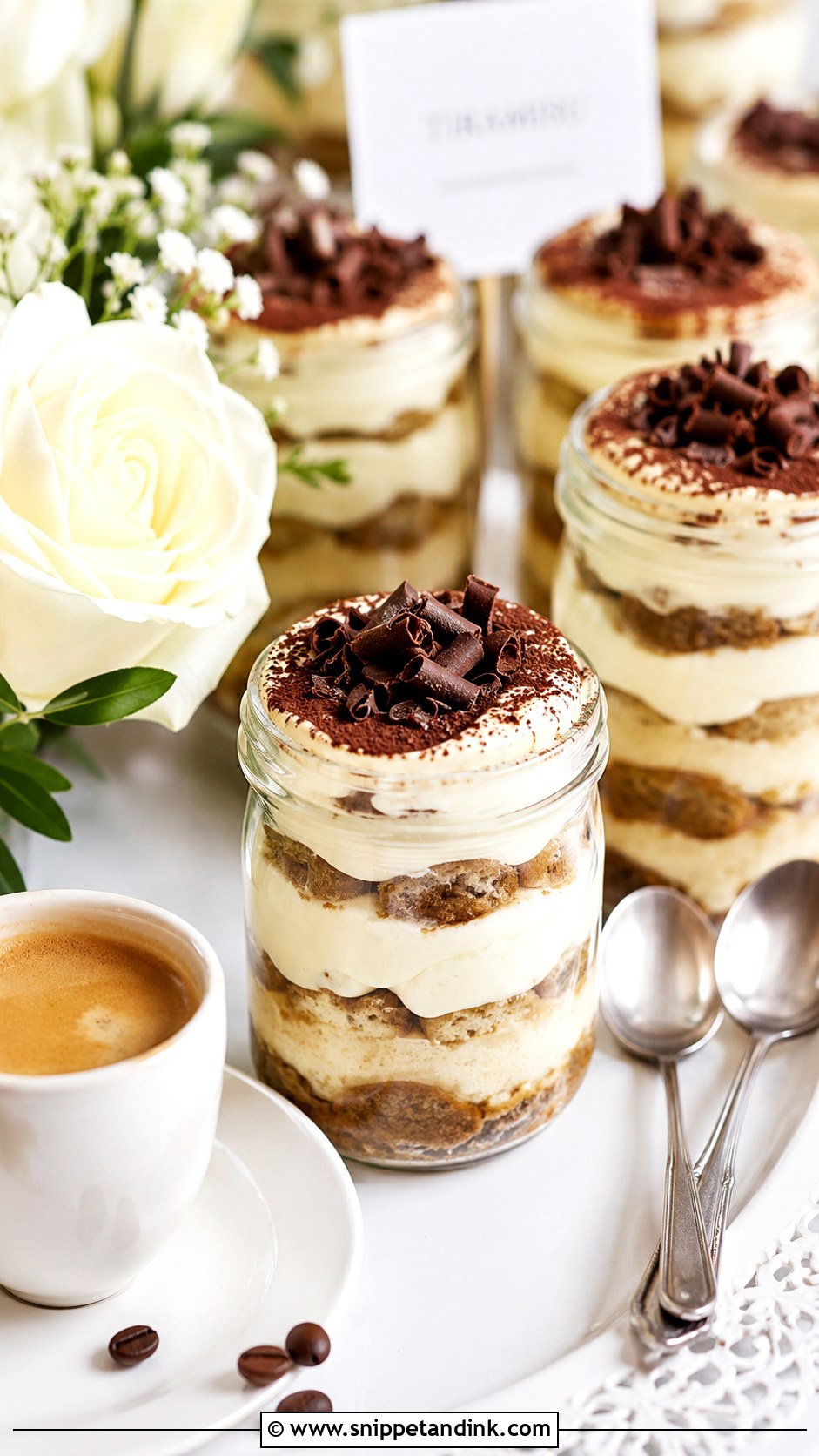 Tiramisu Wedding Cake In A Jar - Snippet and Ink - 25 Wedding Cake Ideas in a Jar