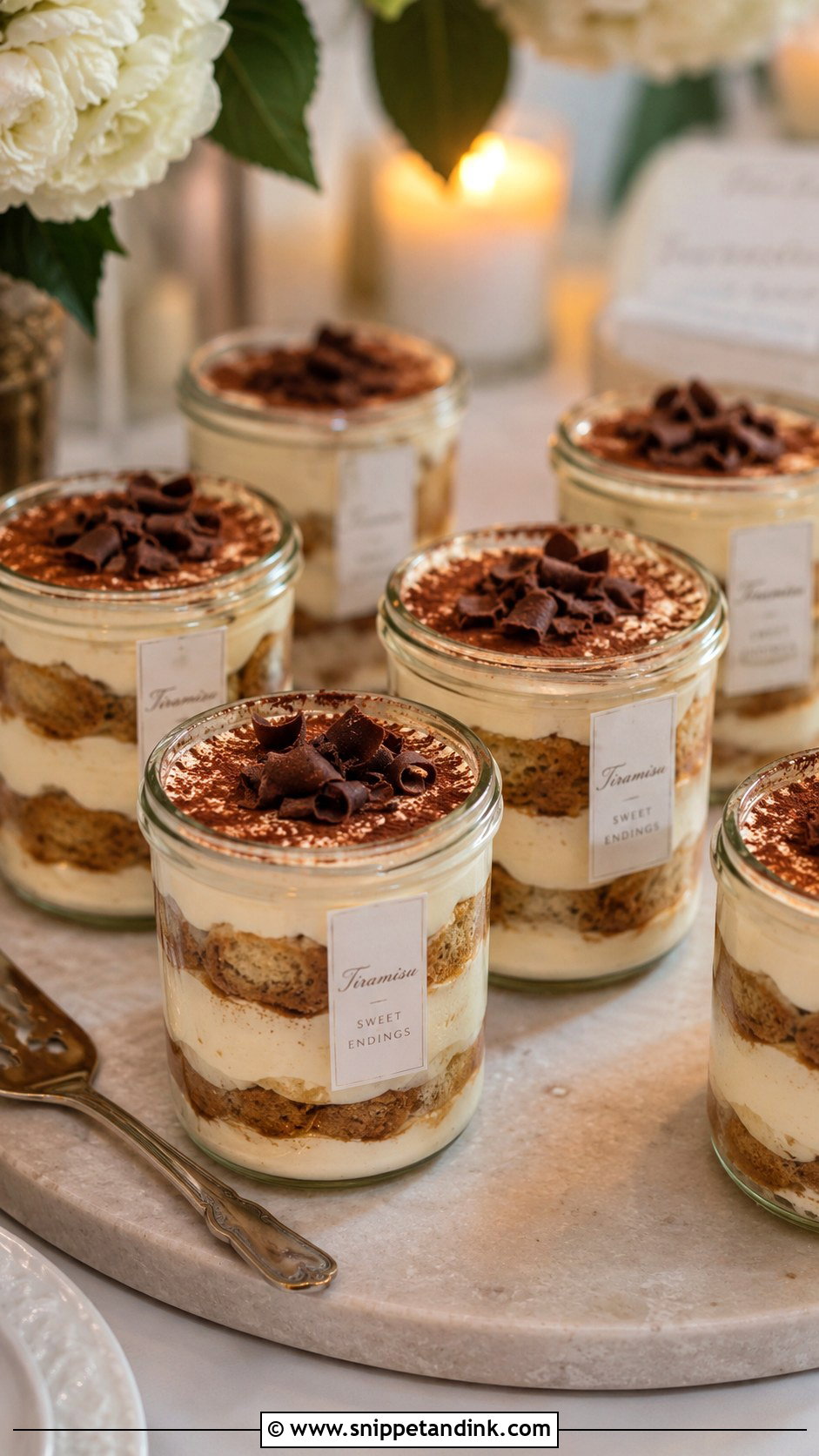 Tiramisu Wedding Cake Jars - Snippet and Ink - 30 Wedding Cake Jars