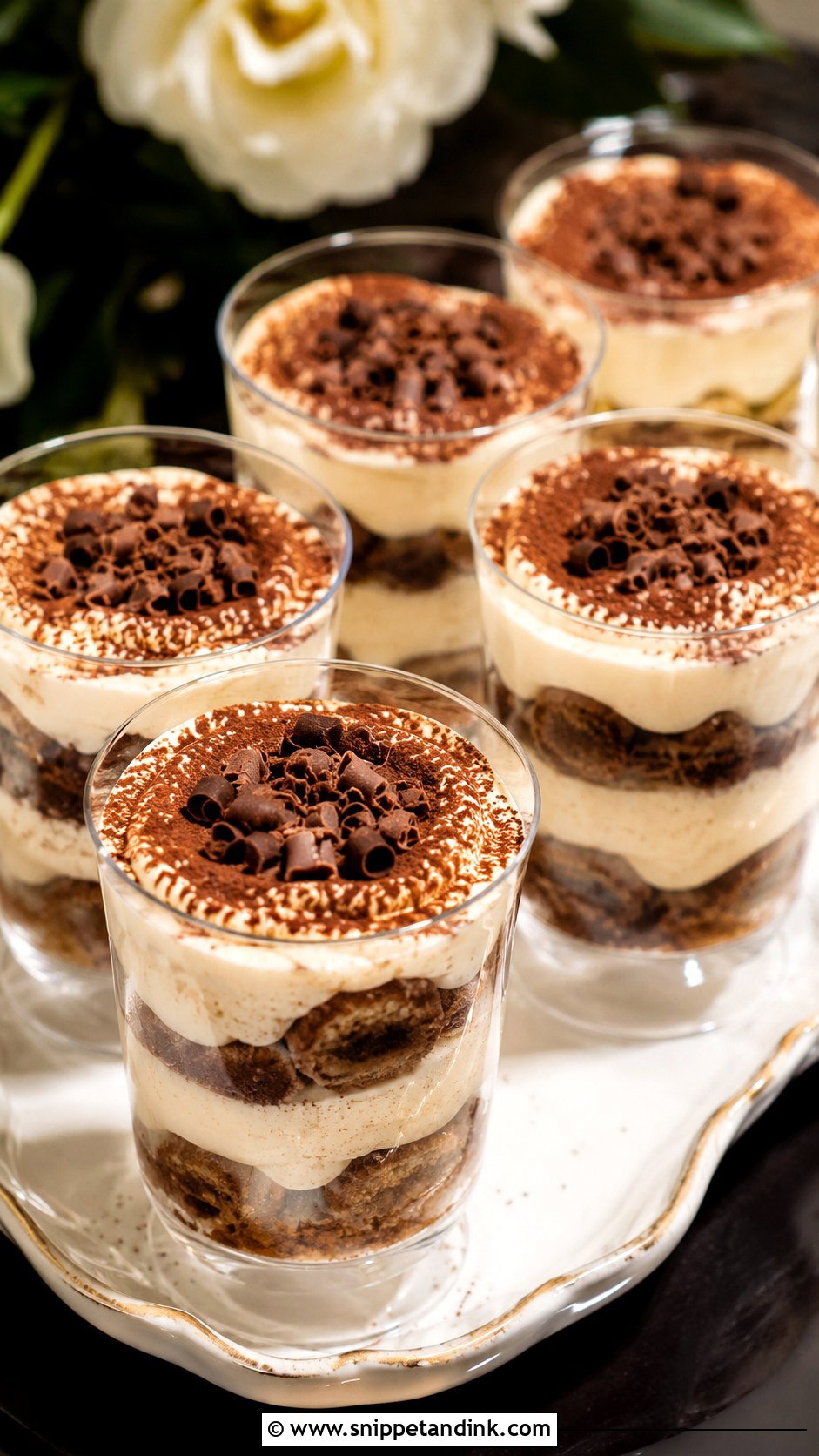 Tiramisu Wedding Cake Shooters - Snippet and Ink - 20 Wedding Cake Shooters
