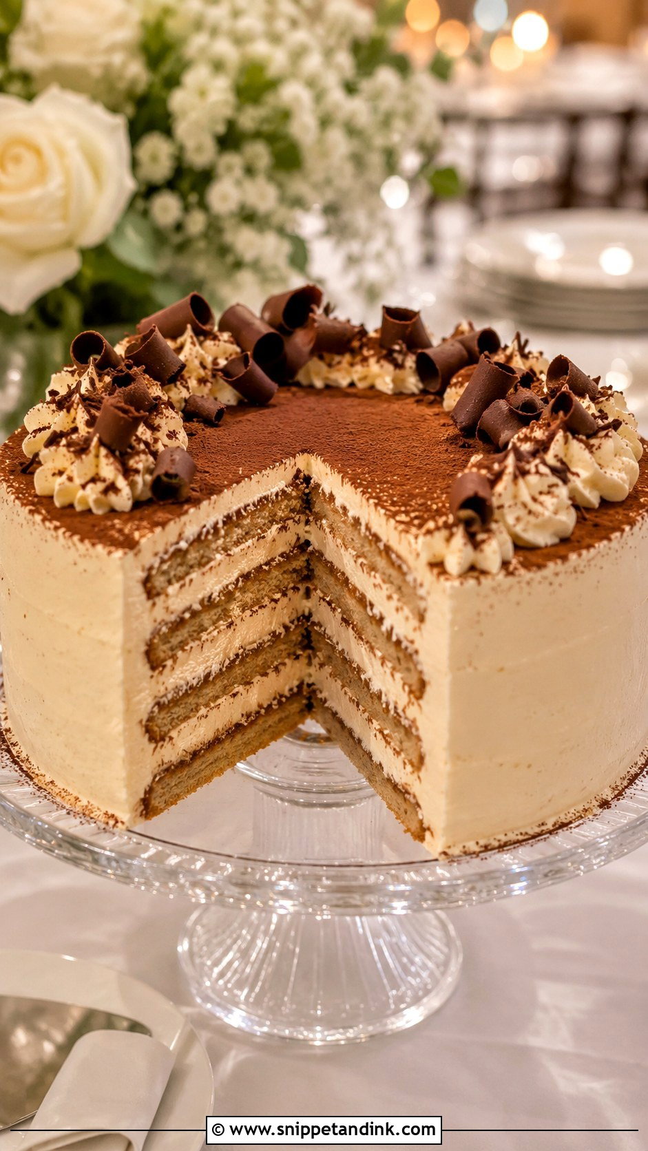 Tiramisu Wedding Cake - Snippet and Ink - 20 Popular Cake Flavors for Wedding