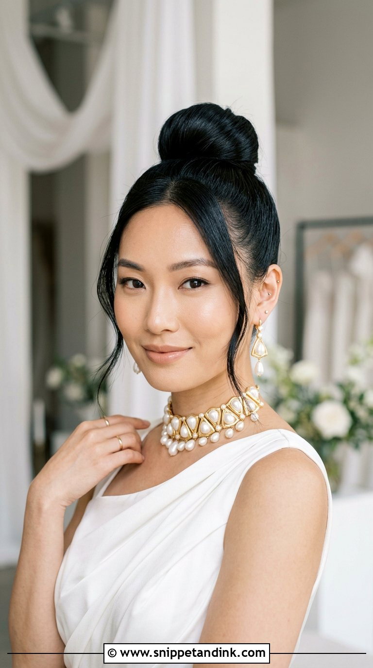 Top Knot Bridal Wig - Snippet and Ink - 20 Bridal Wig Hairstyles