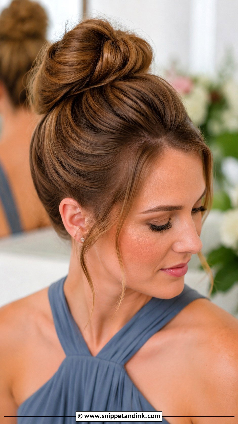 Top Knot Bridesmaid Updo - Snippet and Ink - 25 Bridesmaids Hairstyles Updo