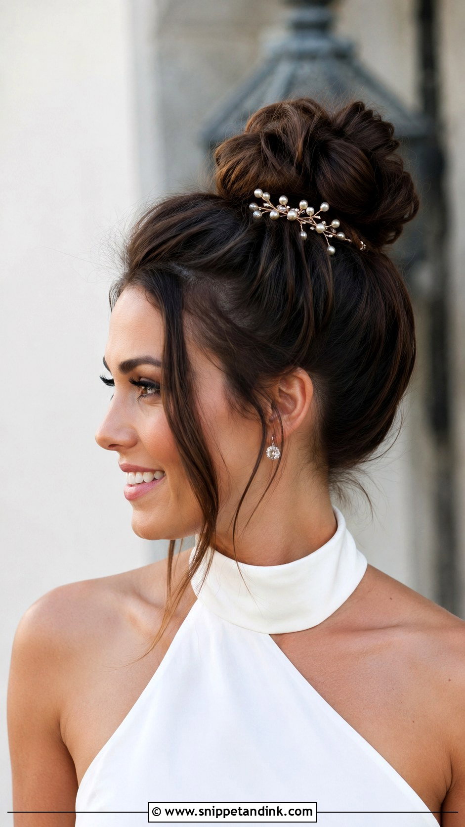 Top Knot Bun - Snippet and Ink - 25 Simple Engagement Hairstyles
