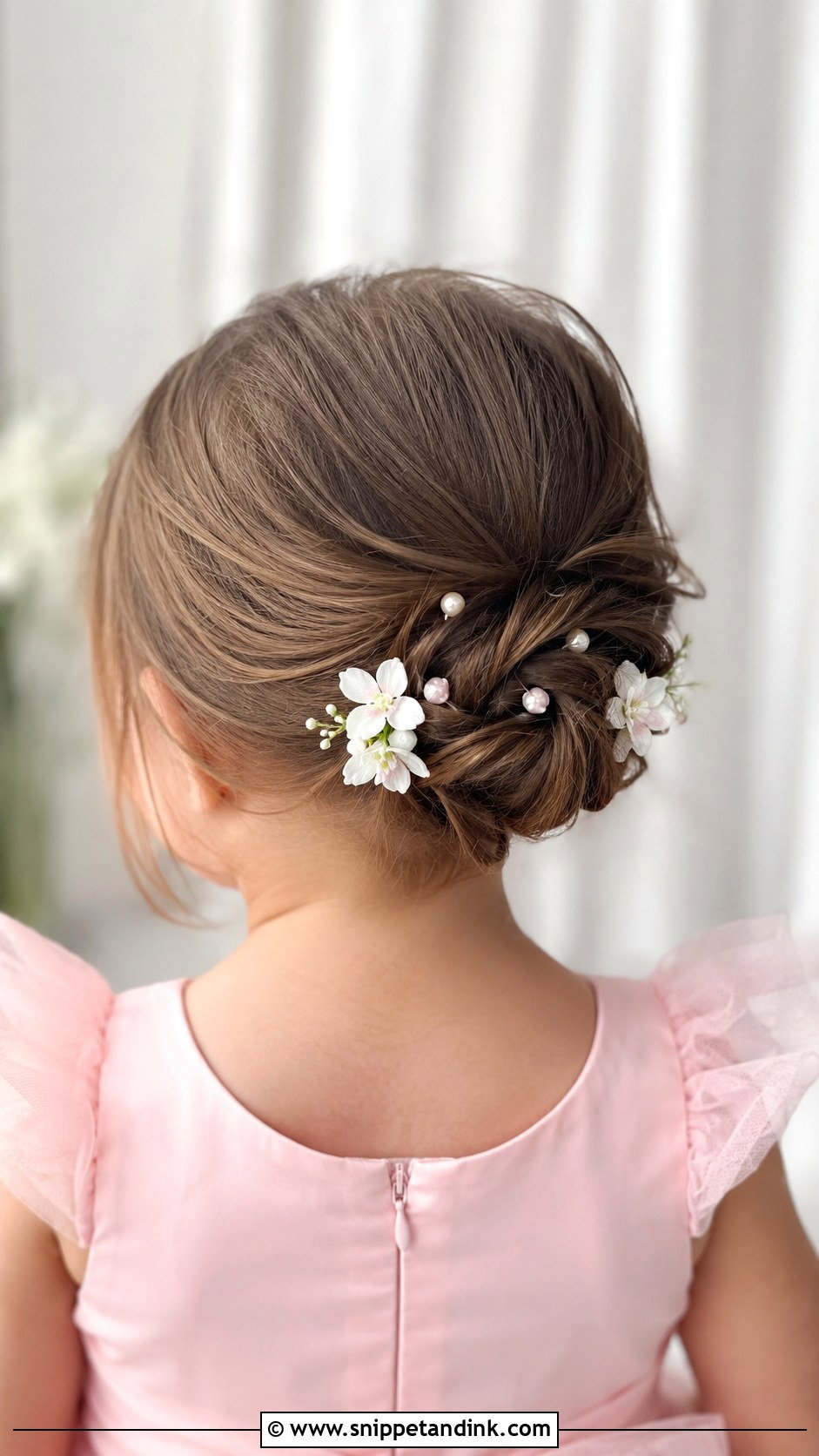 Topsy Tail Updo - Snippet and Ink - 25 Toddler Wedding Hairstyles