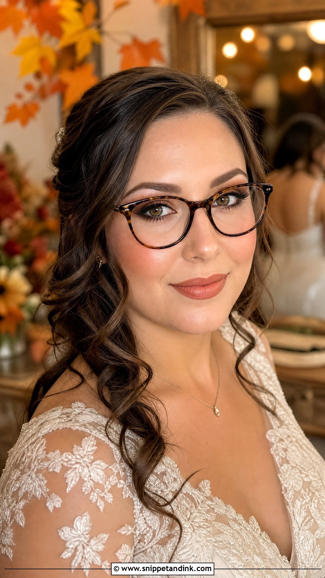 Tortoiseshell Glasses Wedding Makeup - Snippet and Ink - 20 Wedding Makeup with Glasses