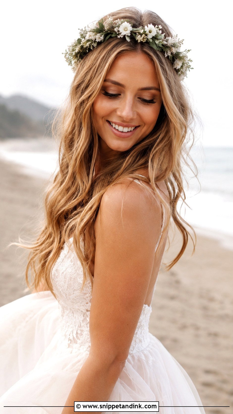Tousled Beach Waves for Brides - Snippet and Ink - 30 Wedding Hairdo Ideas