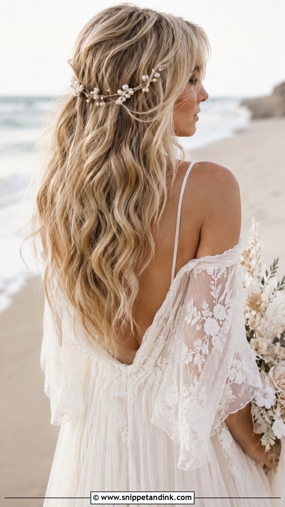 Tousled Beach Waves for Brides - Snippet and Ink - 20 Best Wedding Hairstyles for Long Hair
