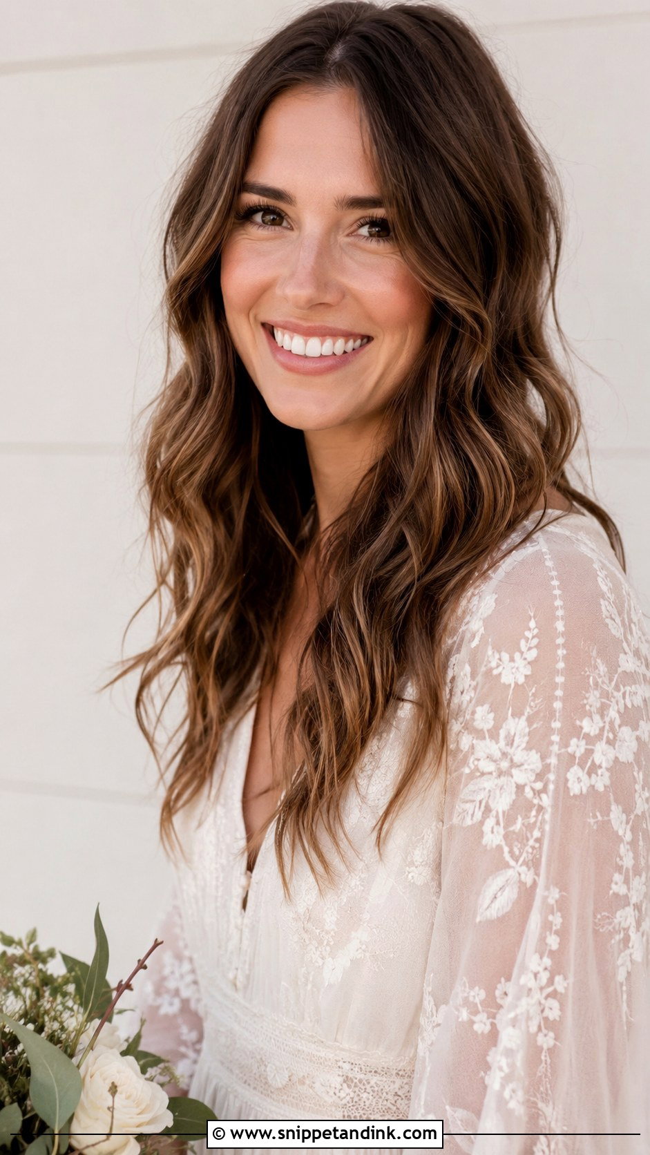 Tousled Beach Waves for Courthouse Bride - Snippet and Ink - 20 Courthouse Wedding Hairstyles