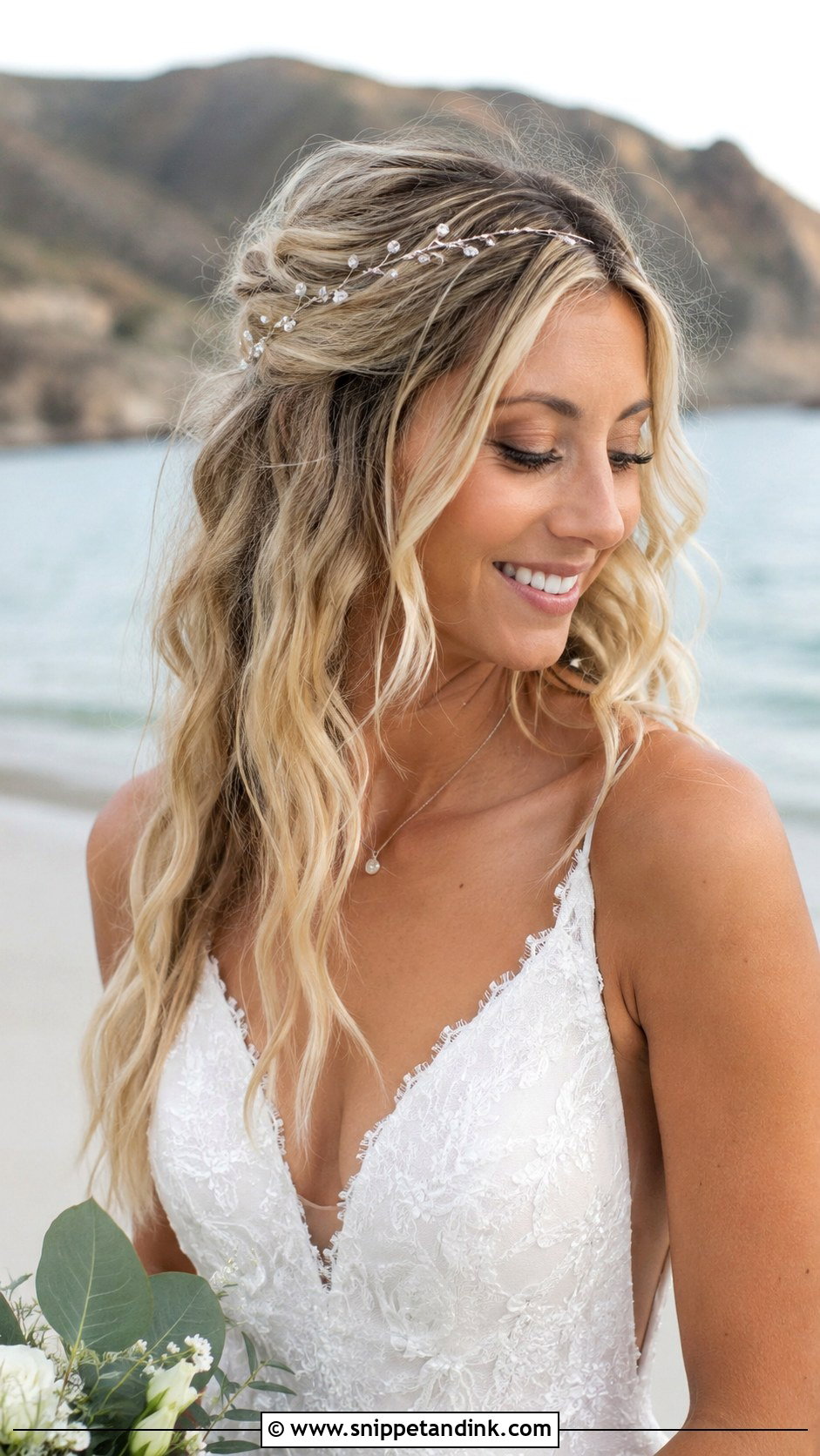 Tousled Beach Waves for Wedding - Snippet and Ink - 20 Hairstyles Ideas for Wedding
