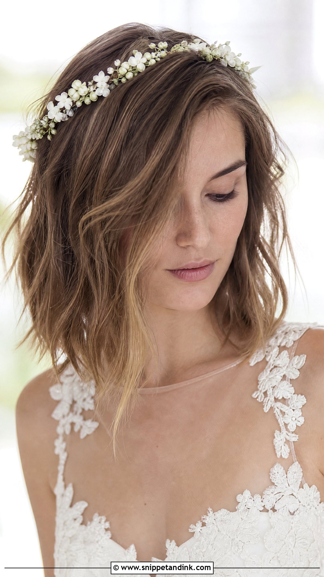 Tousled Beachy Waves Long Bob - Snippet and Ink - 20 Long Bob Wedding Hairstyles