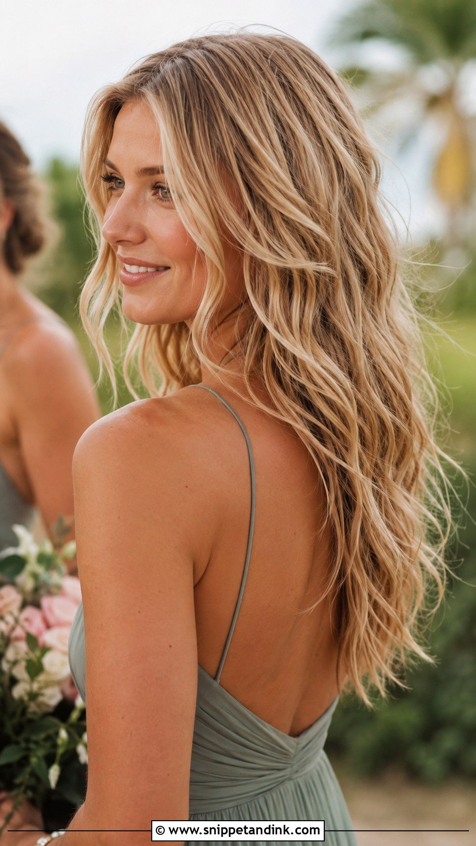 Tousled Beachy Waves - Snippet and Ink - 20 Short Hair Maid of Honor Hairstyles