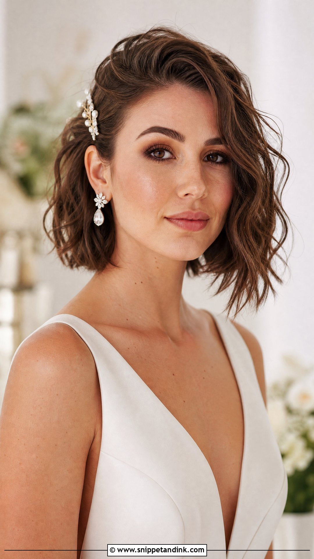 Tousled Bob Wedding Hair for Medium Length - Snippet and Ink - 20 Wedding Hair for Medium Length Ideas