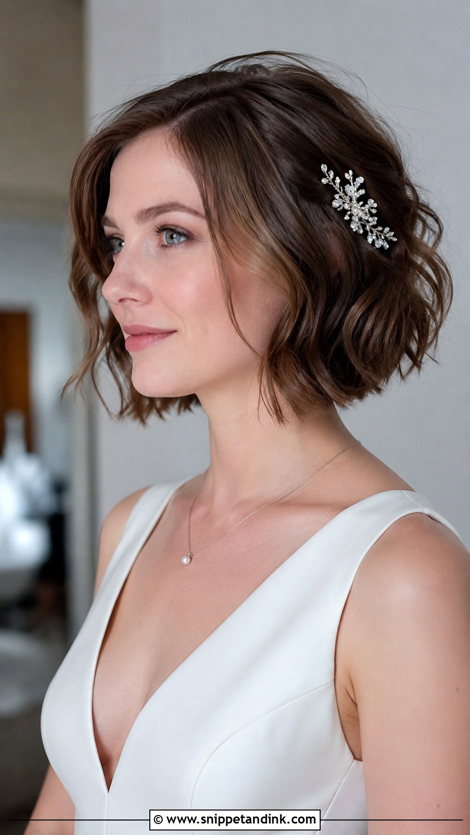 Tousled Bob Wedding Hair - Snippet and Ink - 20 Wedding Hairs