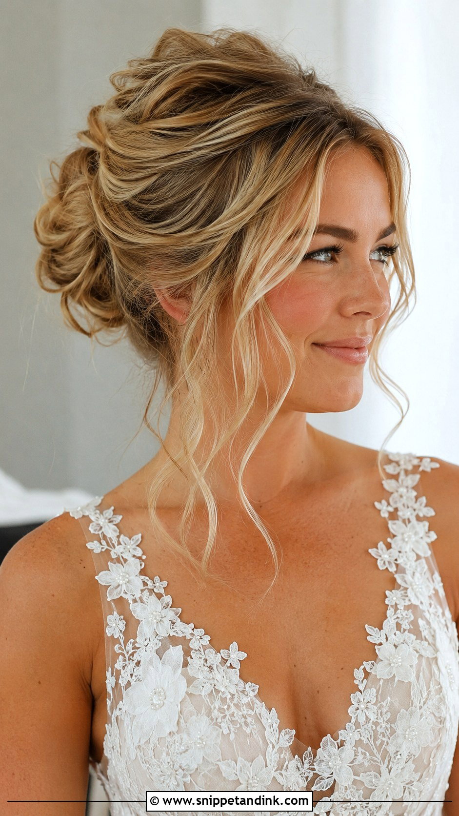Tousled Bridal Updo with Volume - Snippet and Ink - 25 Elegant Bridal Hair Ideas