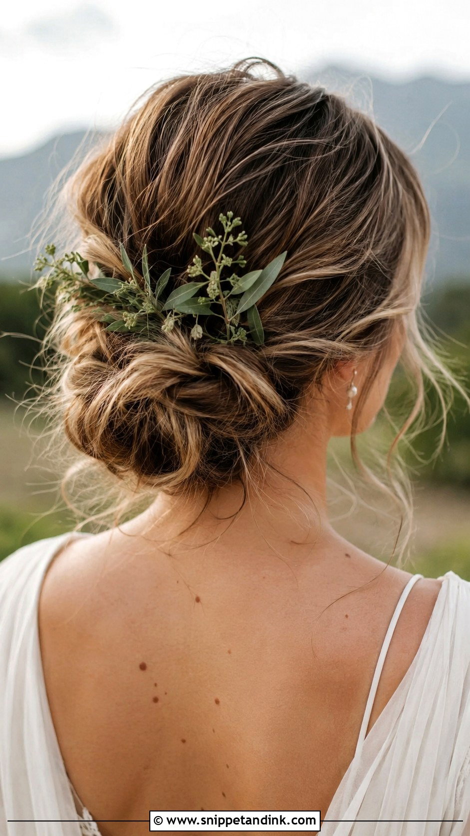 Tousled Bun Wedding Hairstyle - Snippet and Ink - 25 Cute Wedding Hairstyles
