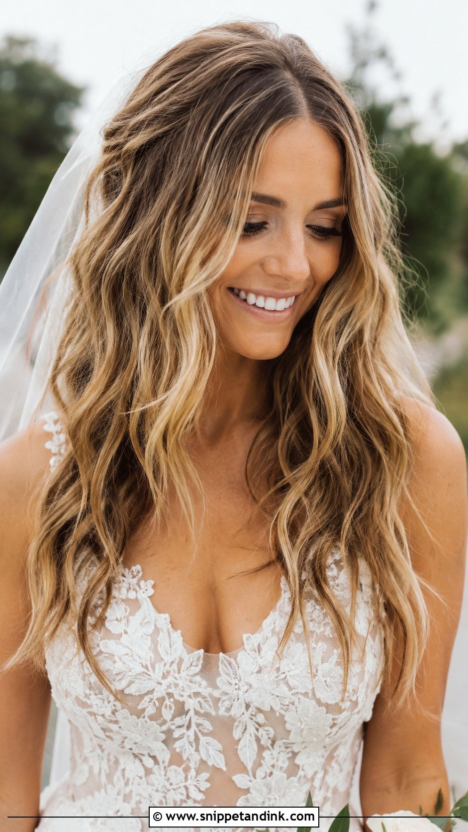 Tousled Curls Wedding Hair Down - Snippet and Ink - 25 Wedding Hair Down with Curls