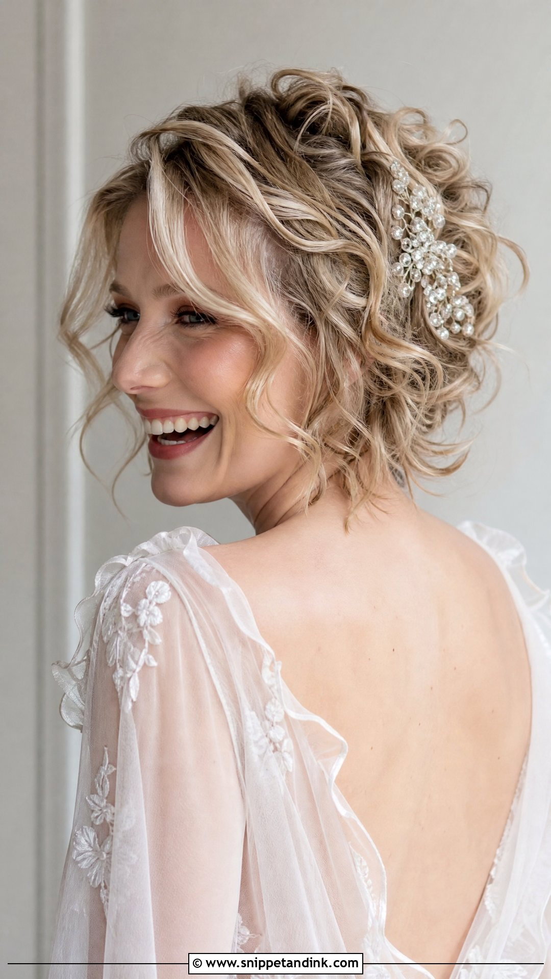 Tousled Curls for Short Hair - Snippet and Ink - 20 Hairstyle for Short Hair for Wedding Ideas