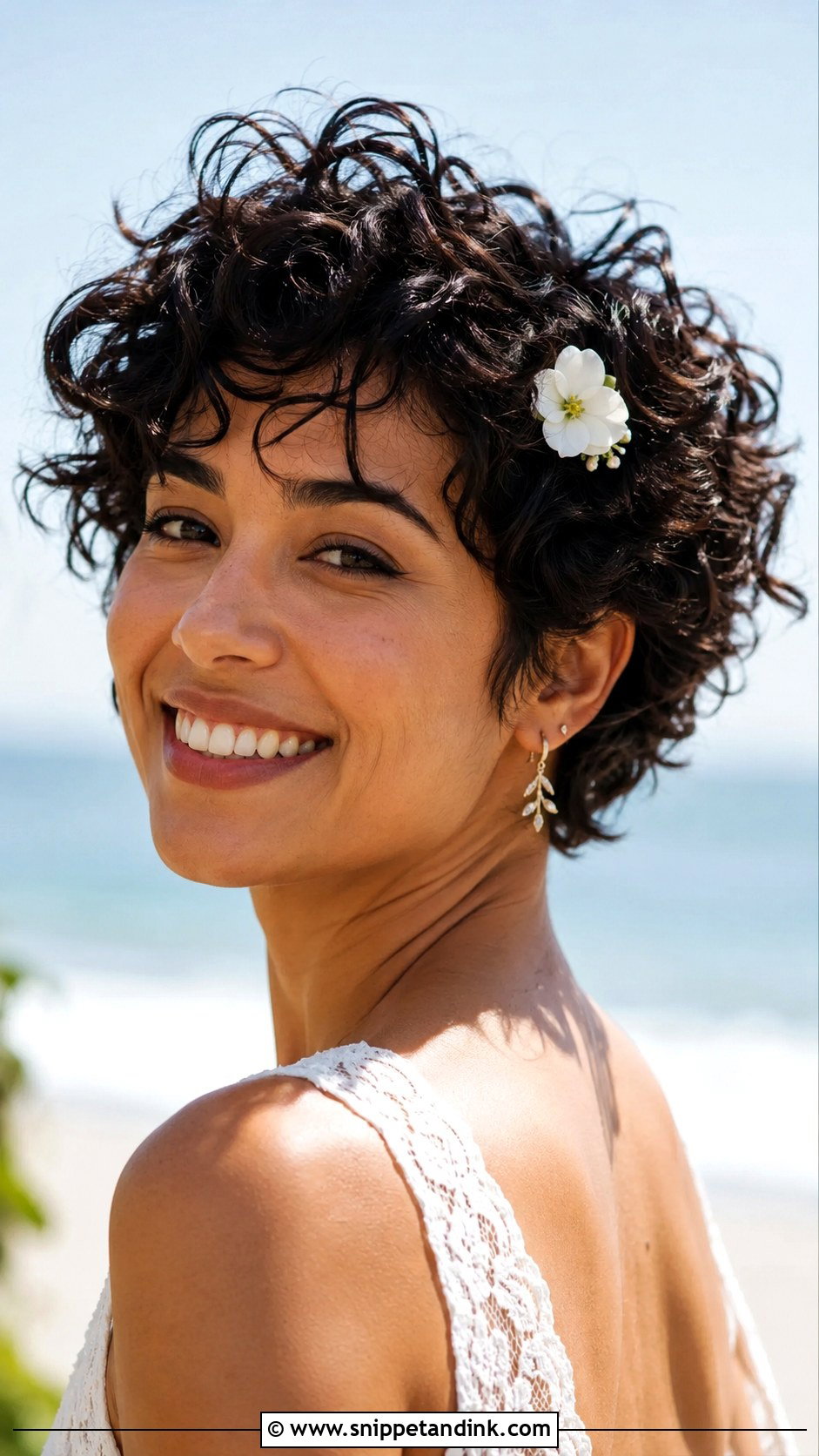 Tousled Curly Pixie - Snippet and Ink - 20 Short Curly Hairstyles for Wedding