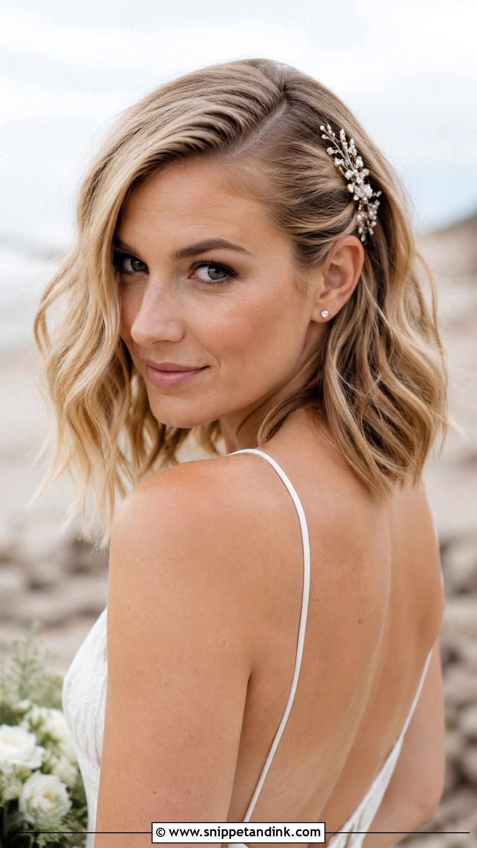 Tousled Lob Wedding Hairstyle for Medium Hair - Snippet and Ink - 20 Wedding Hairstyles Medium Hair