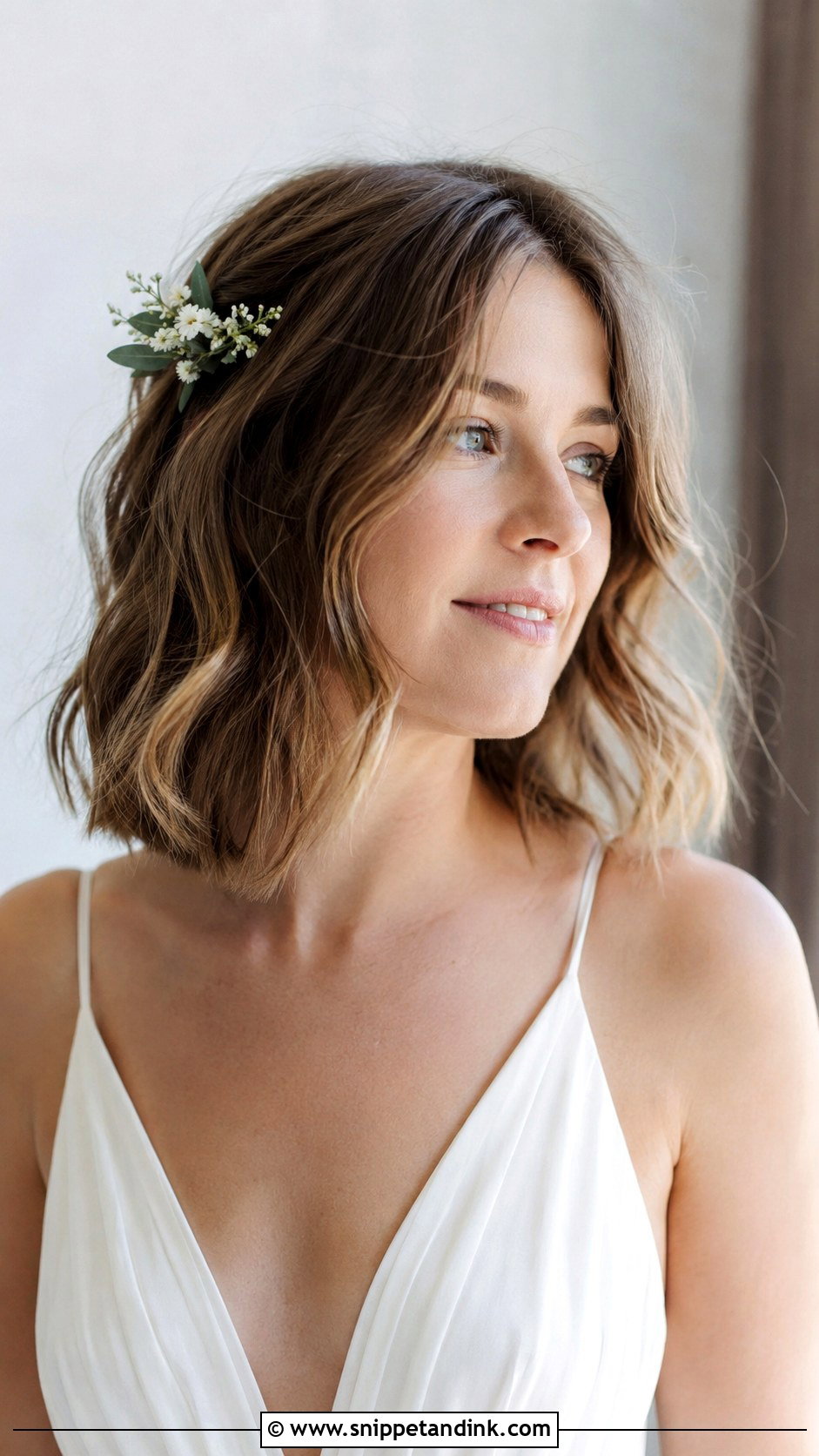 Tousled Lob With Beachy Texture - Snippet and Ink - 20 Edgy Wedding Hair Ideas
