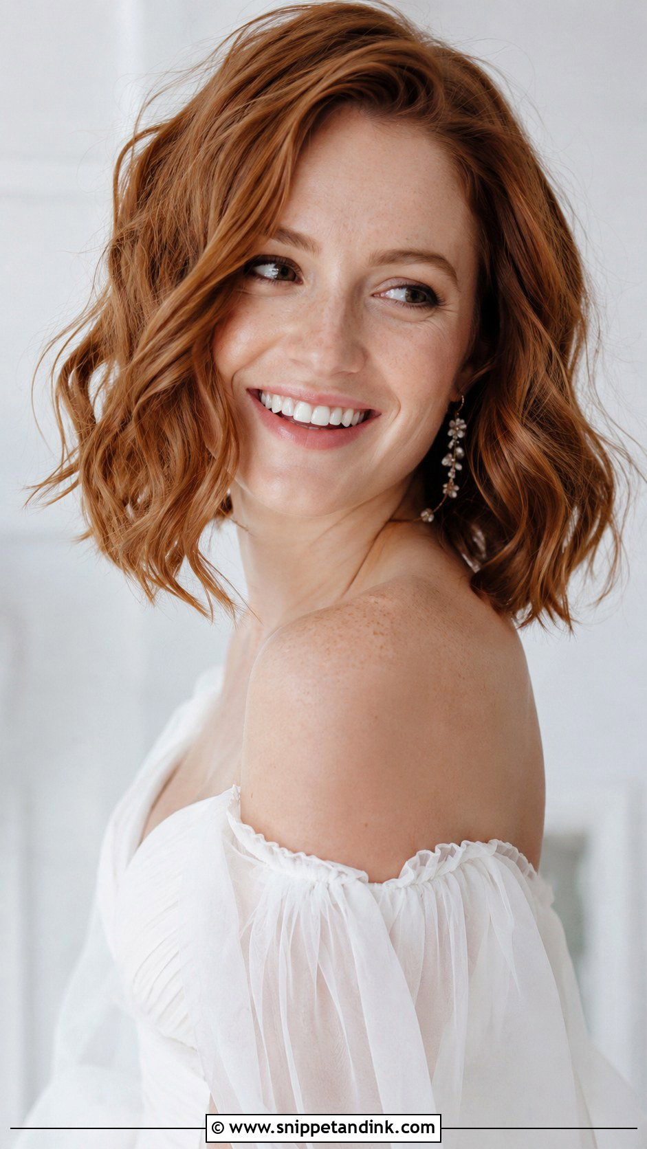 Tousled Lob With Loose Curls - Snippet and Ink - 20 Short Hair Dos for Wedding Ideas