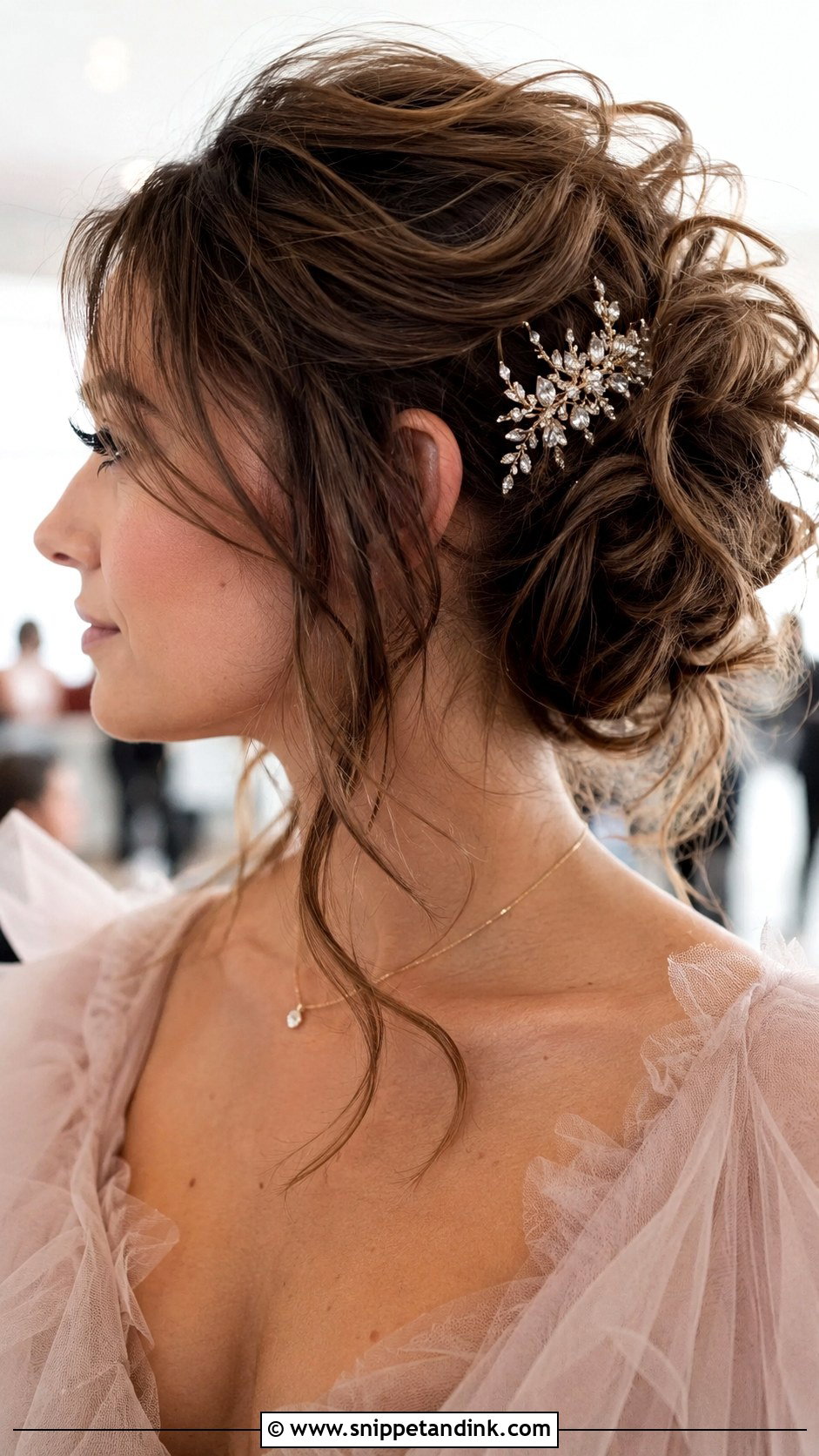 Tousled Messy Updo - Snippet and Ink - 30 Simple Hairstyles for Wedding
