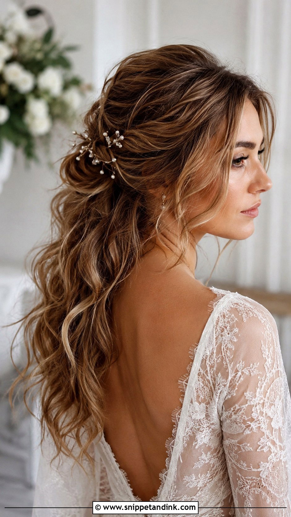 Tousled Open Updo Combo for Wedding - Snippet and Ink - 25 Open Hairstyles for Wedding