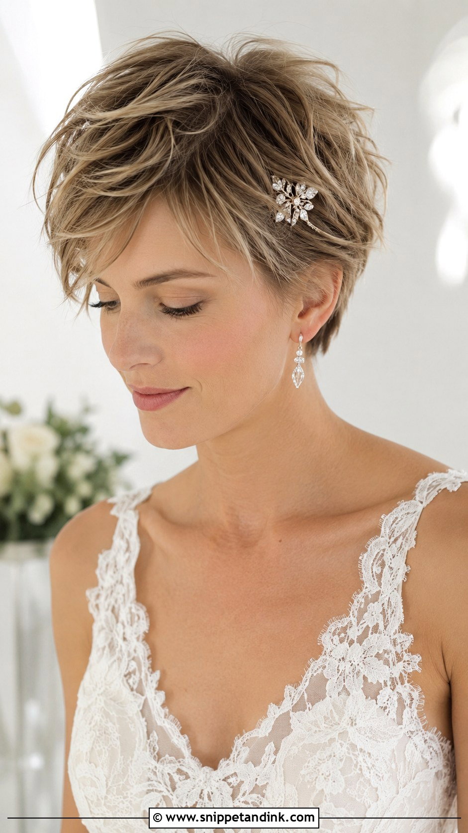 Tousled Pixie Cut for Brides - Snippet and Ink - 25 Short Hairstyles for Wedding