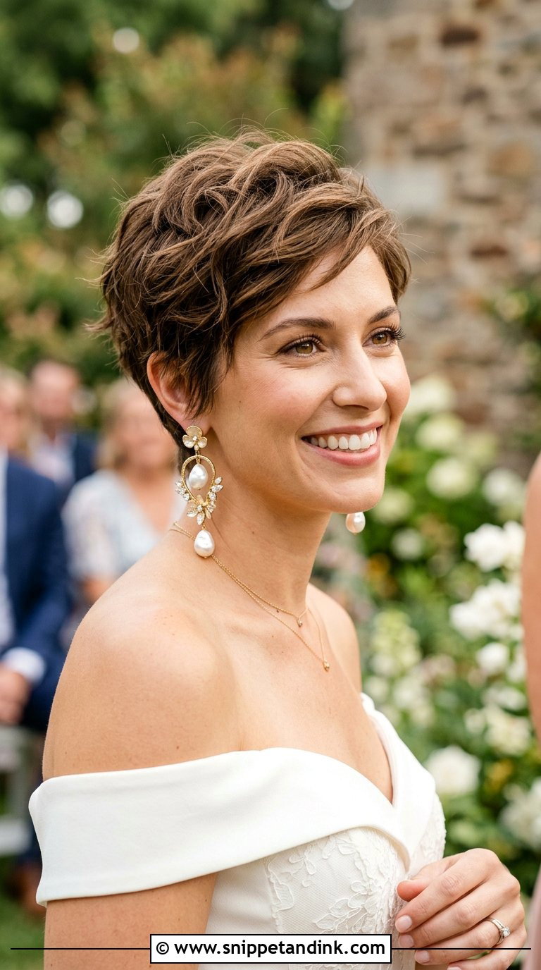 Tousled Pixie Cut for the Bride - Snippet and Ink - 20 Bride Hairstyles for Short Hair